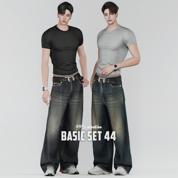 Alpha [KK] BASIC SET 44 by simsfinds - The Sims 4 Custom Content