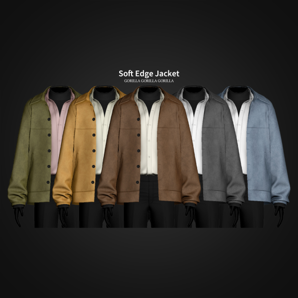 Alpha Soft Edge Jacket by simsfinds - The Sims 4 Custom Content