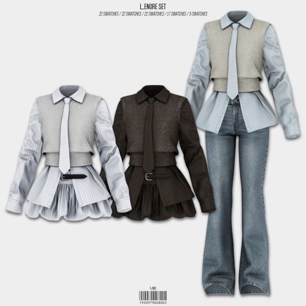 Alpha Lenore Set by simsfinds - The Sims 4 Custom Content