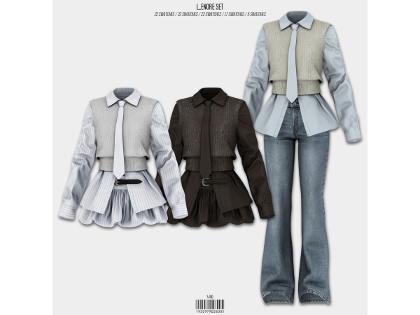 Alpha Lenore Set by mirosims2020 - The Sims 4 Custom Content