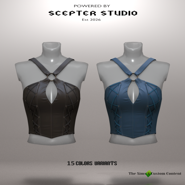 Alpha Claudia Corset by scepterstudio - The Sims 4 Custom Content