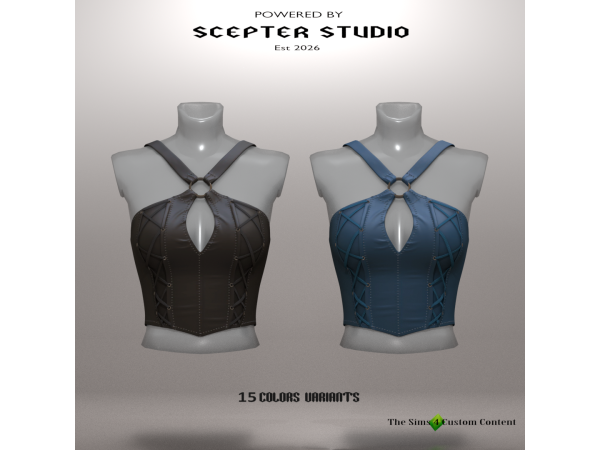 Alpha Claudia Corset by Scepter - The Sims 4 Custom Content