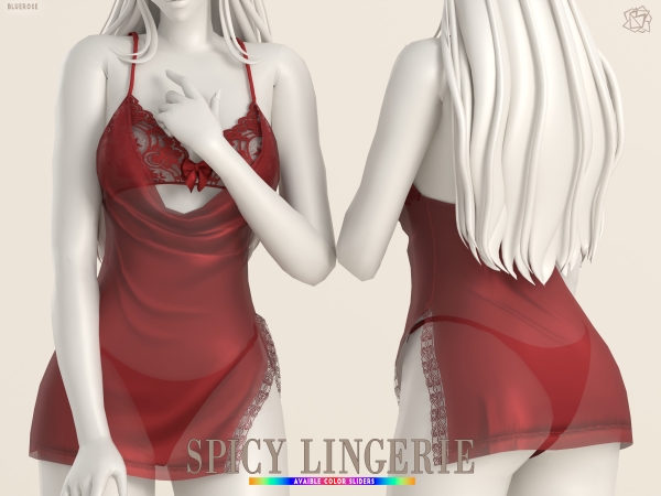 Alpha Spicy Lingerie set brsims - The Sims 4 Custom Content