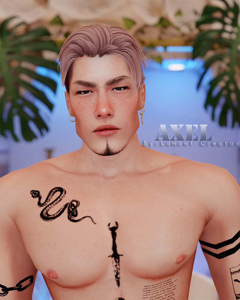 Mix axel male sim by lamontcreatorr - The Sims 4 Custom Content