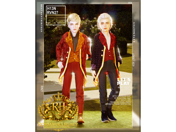 Alpha Child's Elegant High Class Tail Coat by rvn2seven - The Sims 4 Custom Content