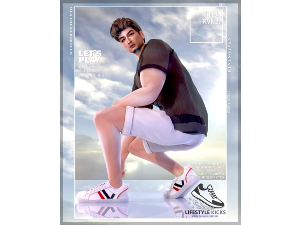 Casual Trainer Stripe Heel Loop Design By heathenthirteen