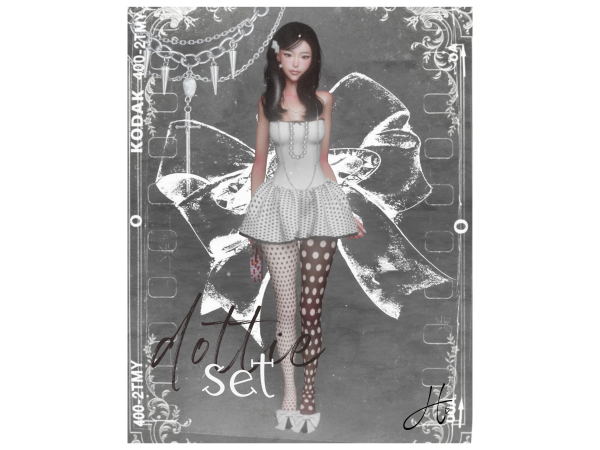 Mix heartquake dottie set - The Sims 4 Custom Content