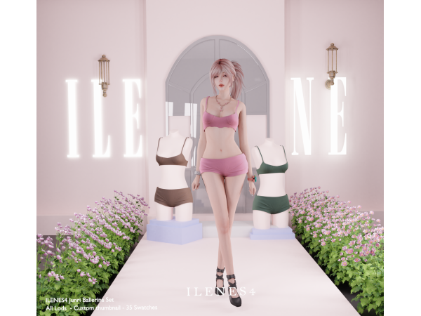 Alpha ILN Junri Ballerina Outfit - The Sims 4 Custom Content