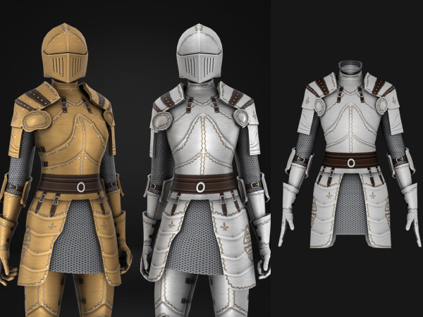 Maxis Match Knight Armor Set Chest Female - The Sims 4 Custom Content