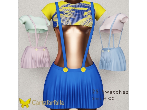 Alpha Cartafarfalla Toonelle - The Sims 4 Custom Content