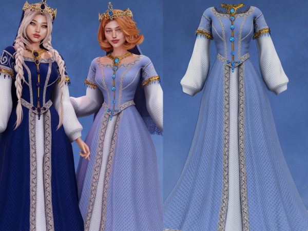 Alpha Victoria Gown - The Sims 4 Custom Content