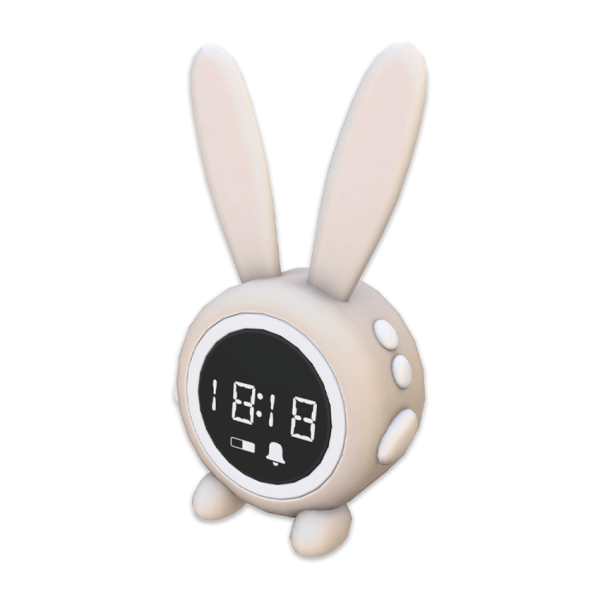 Maxis Match Comiko Kids Bunny Bedroom Deco Clock by comiko - The Sims 4 Custom Content