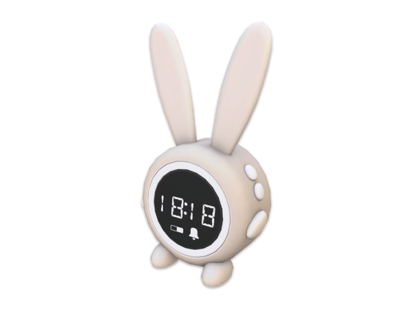 Maxis Match Comiko Kids Bunny Bedroom Deco Clock - The Sims 4 Custom Content