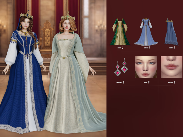 Alpha Queen Guenivere Lookbook - The Sims 4 Custom Content