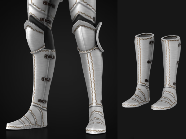 Maxis Match Knight Armor Set Boots Female - The Sims 4 Custom Content