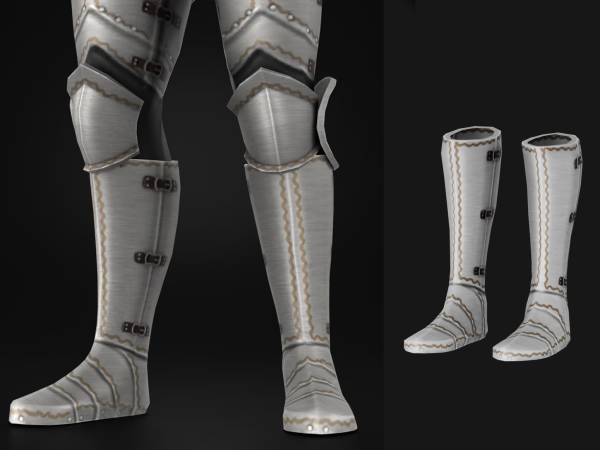 Maxis Match Knight Armor Set Boots Male - The Sims 4 Custom Content