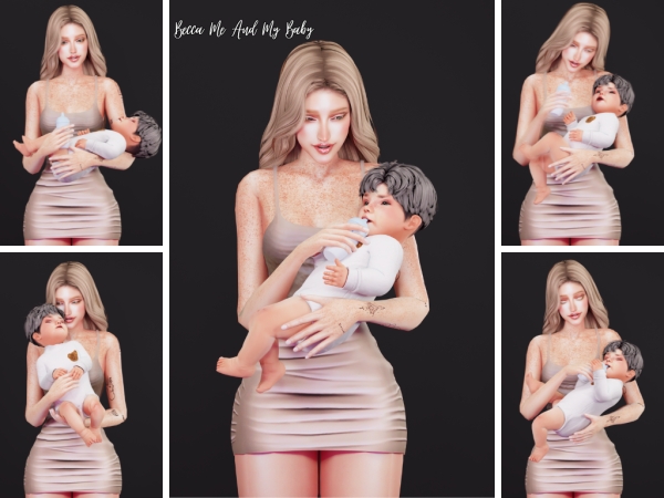 Mix Becca Me and My Baby - The Sims 4 Custom Content