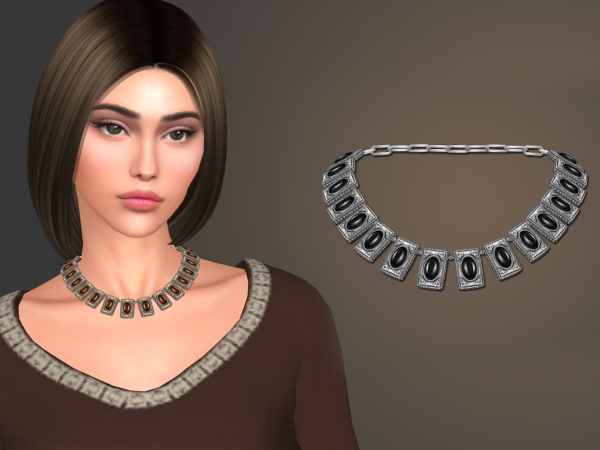 Alpha Blanche necklace - The Sims 4 Custom Content