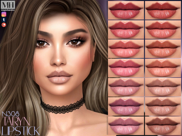 Alpha Taryn Lipstick N308 - The Sims 4 Custom Content