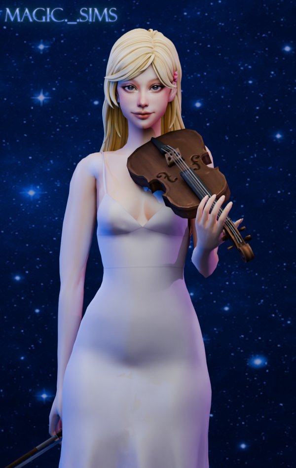 Maxis Match Kaori hair Magic_sims by simsfinds - The Sims 4 Custom Content