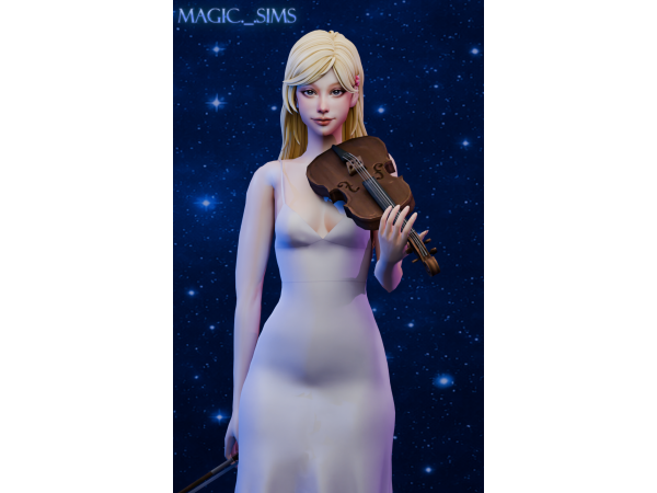 Maxis Match Kaori hair Magic_sims - The Sims 4 Custom Content