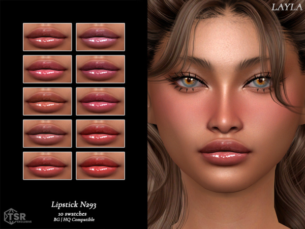 Alpha tsr Glossy Lipstick N293 - The Sims 4 Custom Content