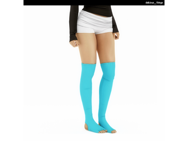 Alpha Paralia Body Pilates Socks by delicious things - The Sims 4 Custom Content