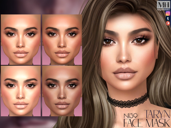 Alpha Taryn Face Mask N139 - The Sims 4 Custom Content