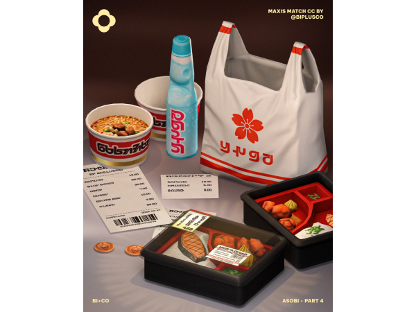 Sims 4 Maxis Match Food CC: Asobi - Part 4 by BIplusCO
