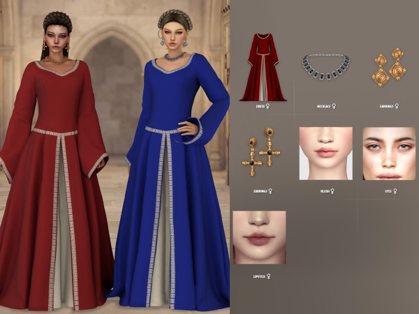 Alpha Fantasy Kingdom Blanche Lookbook - The Sims 4 Custom Content