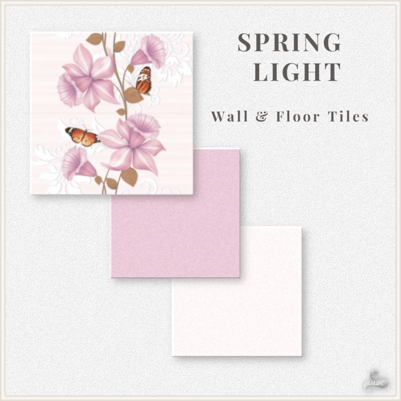 Maxis Match Spring Light April Bloom Tiles by mde - The Sims 4 Custom Content