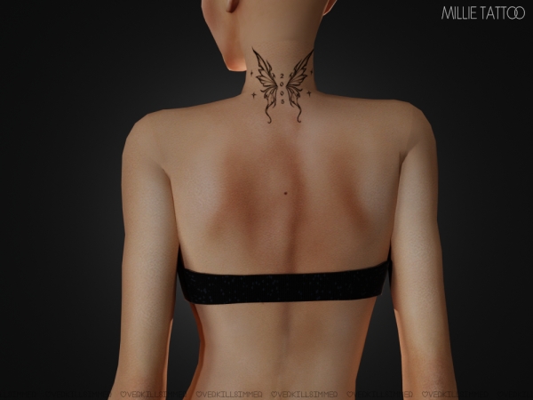 Mix Millie tattoo - The Sims 4 Custom Content