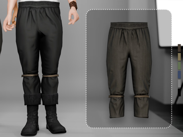 Alpha Basil Pants (Male) - The Sims 4 Custom Content