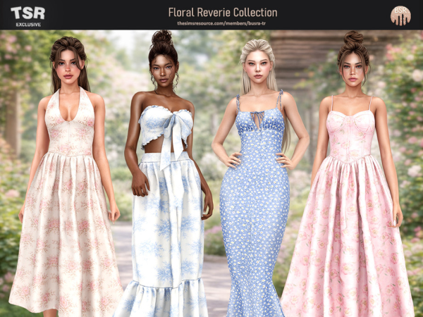 Alpha SET Floral Reverie Collection BD1669 - The Sims 4 Custom Content