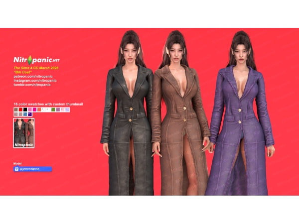 Alpha Nitropanic_Bih Coat - The Sims 4 Custom Content