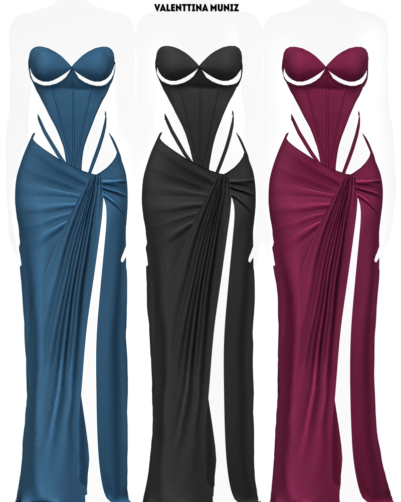 Alpha Irina Shayk Dress Exclusive Content by valentinamuniz - The Sims 4 Custom Content