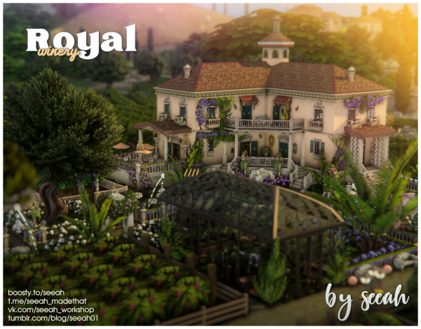 Maxis Match Royal Winery by simsfinds - The Sims 4 Custom Content