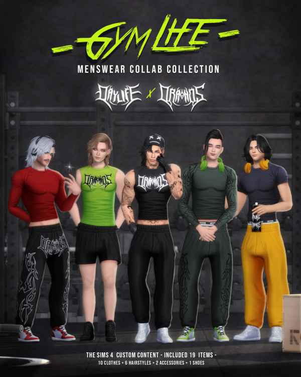 Maxis Match GymLife Collection Daylife x Oranos Collab by simsfinds - The Sims 4 Custom Content