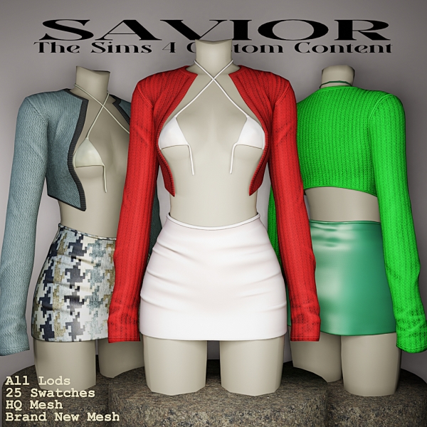 Alpha Svr_Clarysta Outfit by saviorts4 - The Sims 4 Custom Content
