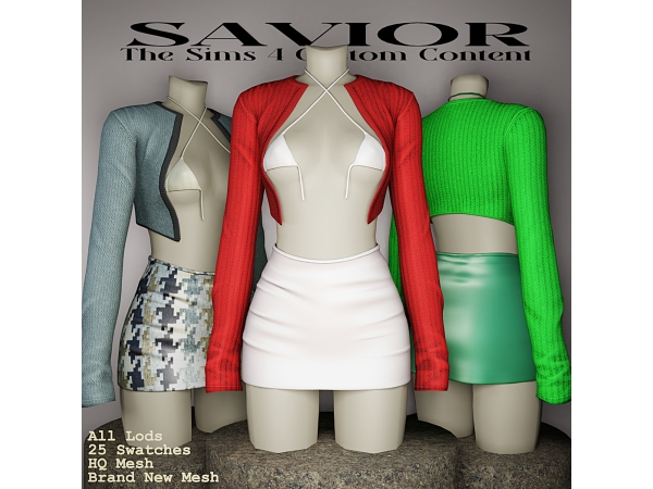 Alpha Svr_Clarysta Outfit - The Sims 4 Custom Content