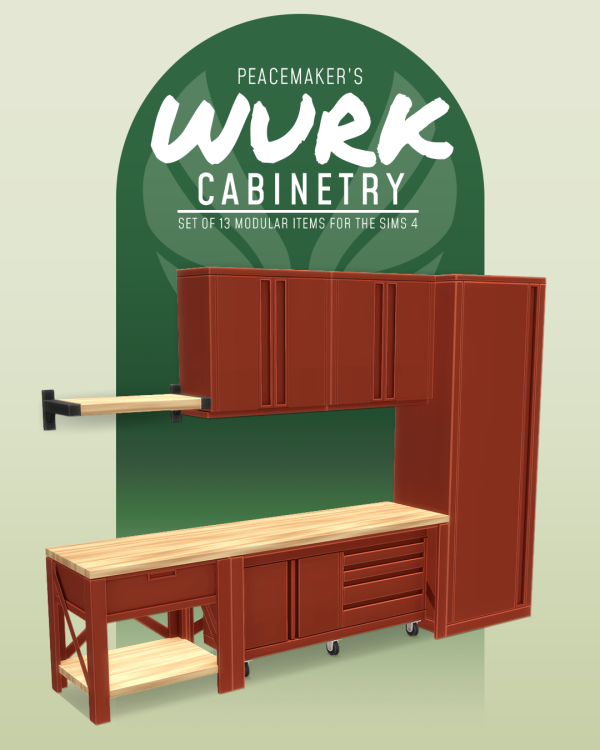Maxis Match WURK Cabinetry 13 Modular items for by simsfinds - The Sims 4 Custom Content