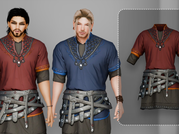 Alpha Basil Top V1 (Male) - The Sims 4 Custom Content