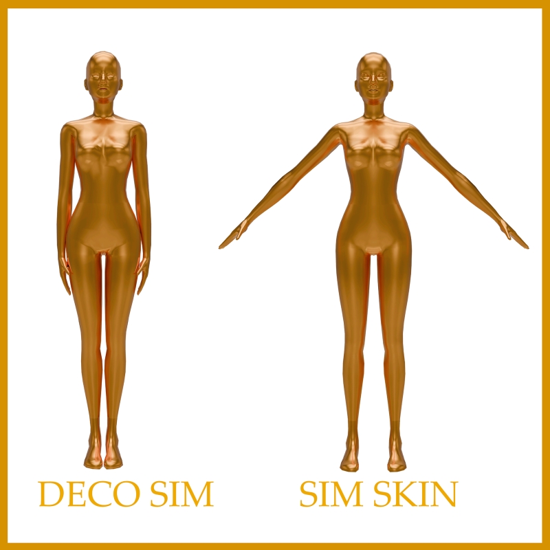 Alpha BARREA 1F21 Skin Deco sim - The Sims 4 Custom Content