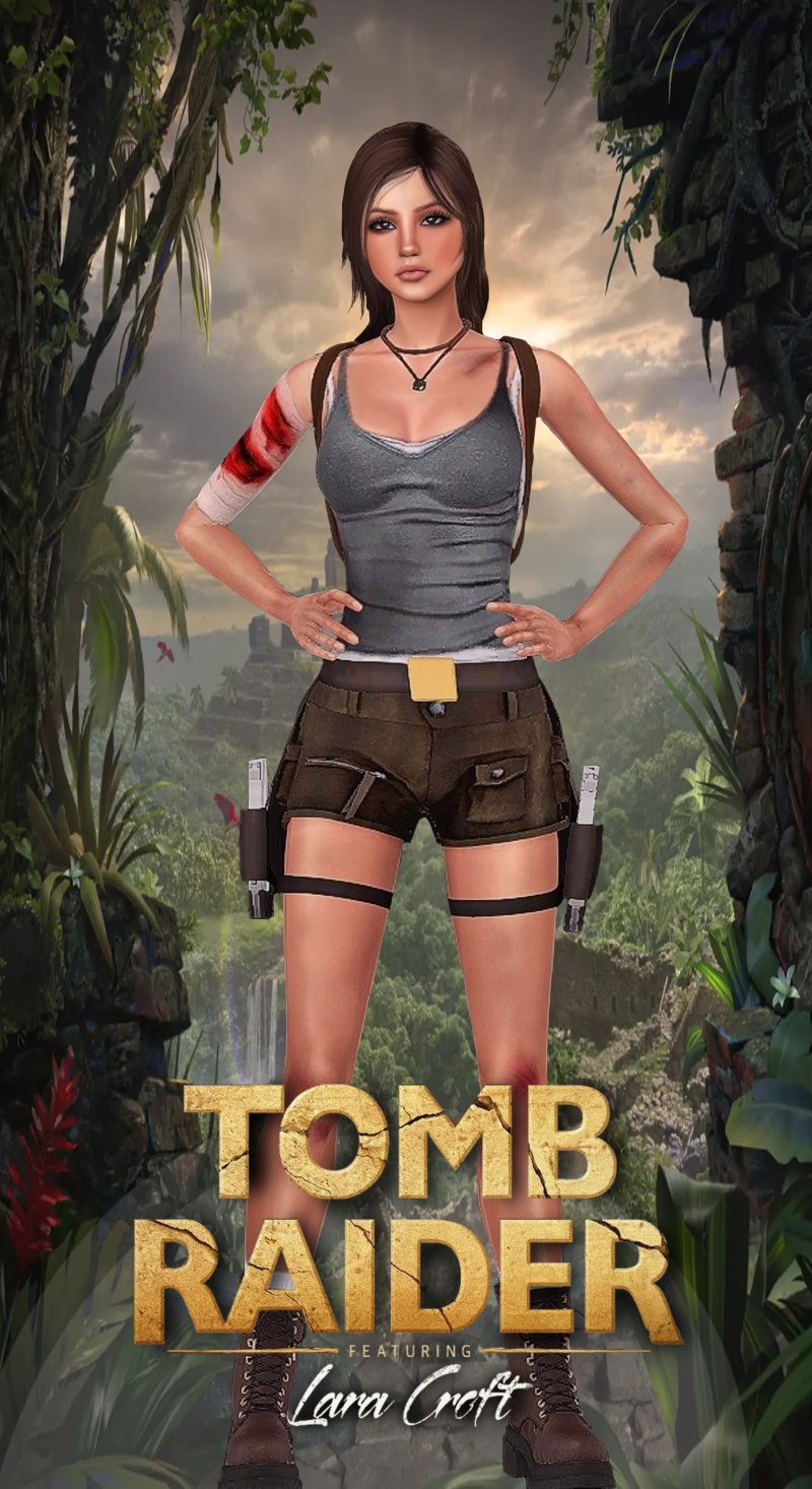 Mix Lara Croft - The Sims 4 Custom Content