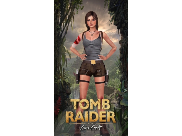 Mix Lara Croft - The Sims 4 Custom Content
