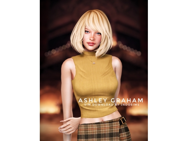 Alpha Ashley Graham (Sim Download) - The Sims 4 Custom Content