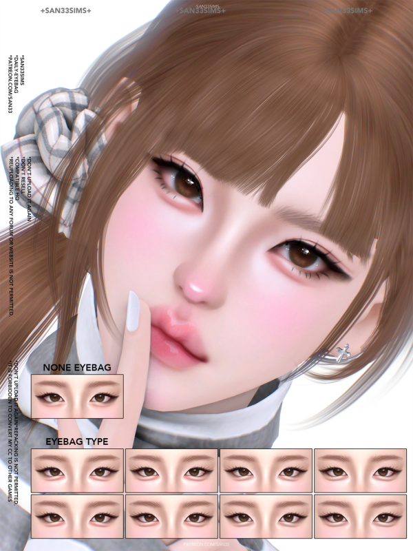 Mix 333Daily Eyebag by simsfinds - The Sims 4 Custom Content