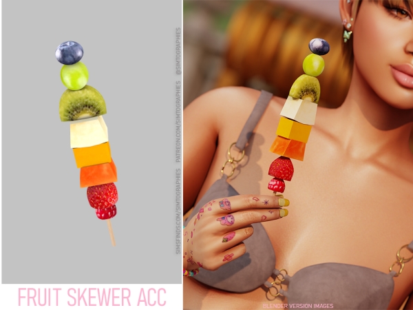 Alpha Fruit Skewer Acc - The Sims 4 Custom Content