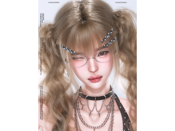 Alpha 333Astrae Hairpin - The Sims 4 Custom Content