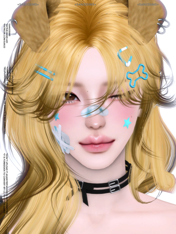 Alpha 333Astrae Band Aid by simsfinds - The Sims 4 Custom Content